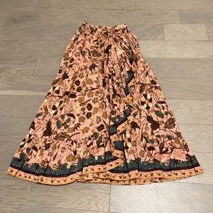 Ulla Johnson Floral Blush Long Skirt